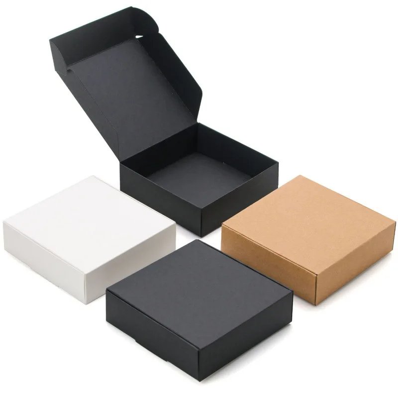 Low MOQ custom Logo Mailer Paper Packing Boxes Wholesale Kraft 3 layers Corrugated Clothing shoes Collapsible Shipping BOX