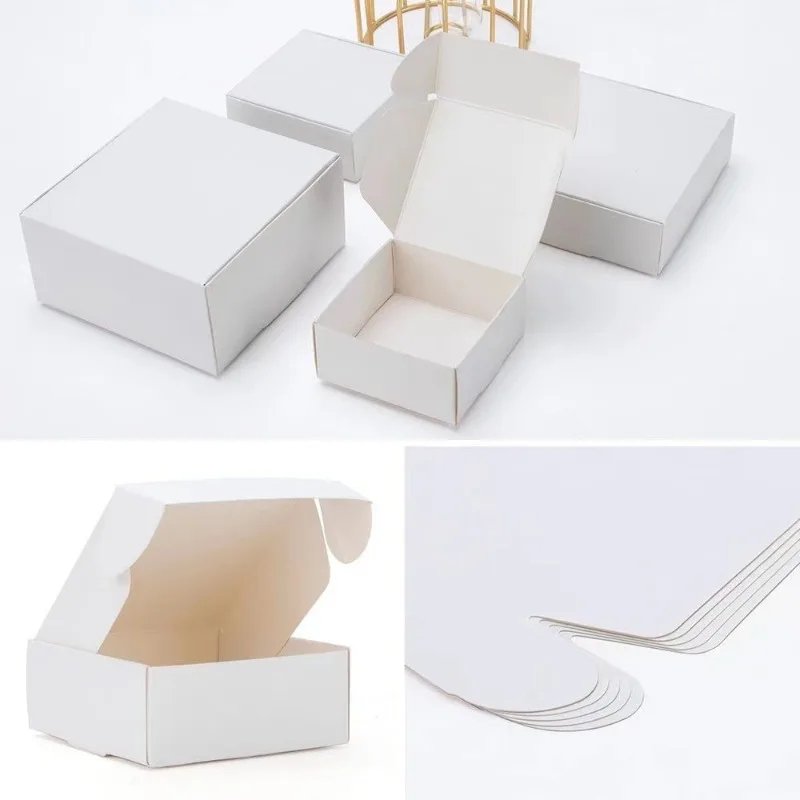 Low MOQ custom Logo Mailer Paper Packing Boxes Wholesale Kraft 3 layers Corrugated Clothing shoes Collapsible Shipping BOX
