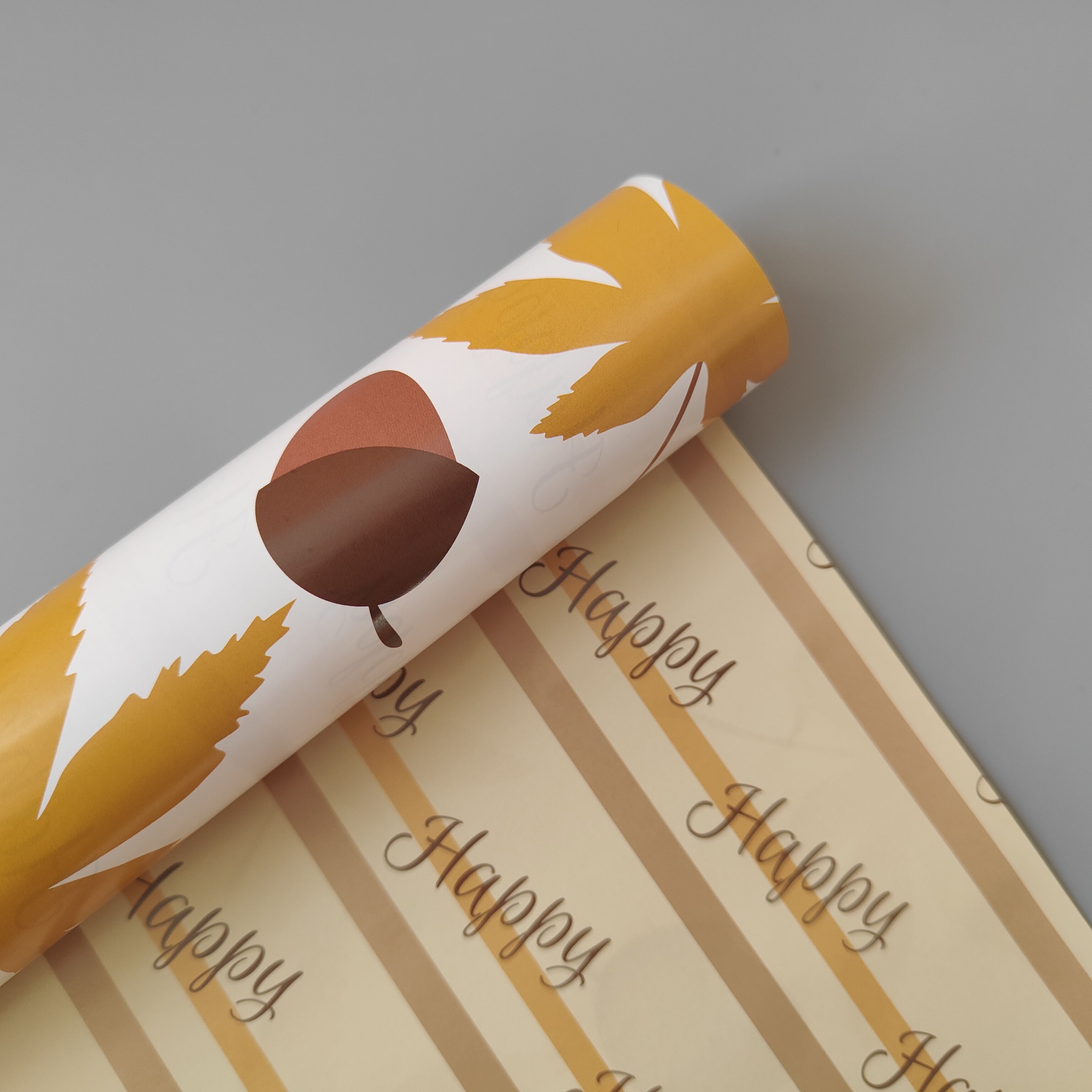 custom tissue paper gift wrapping paper with yellow packaging paper