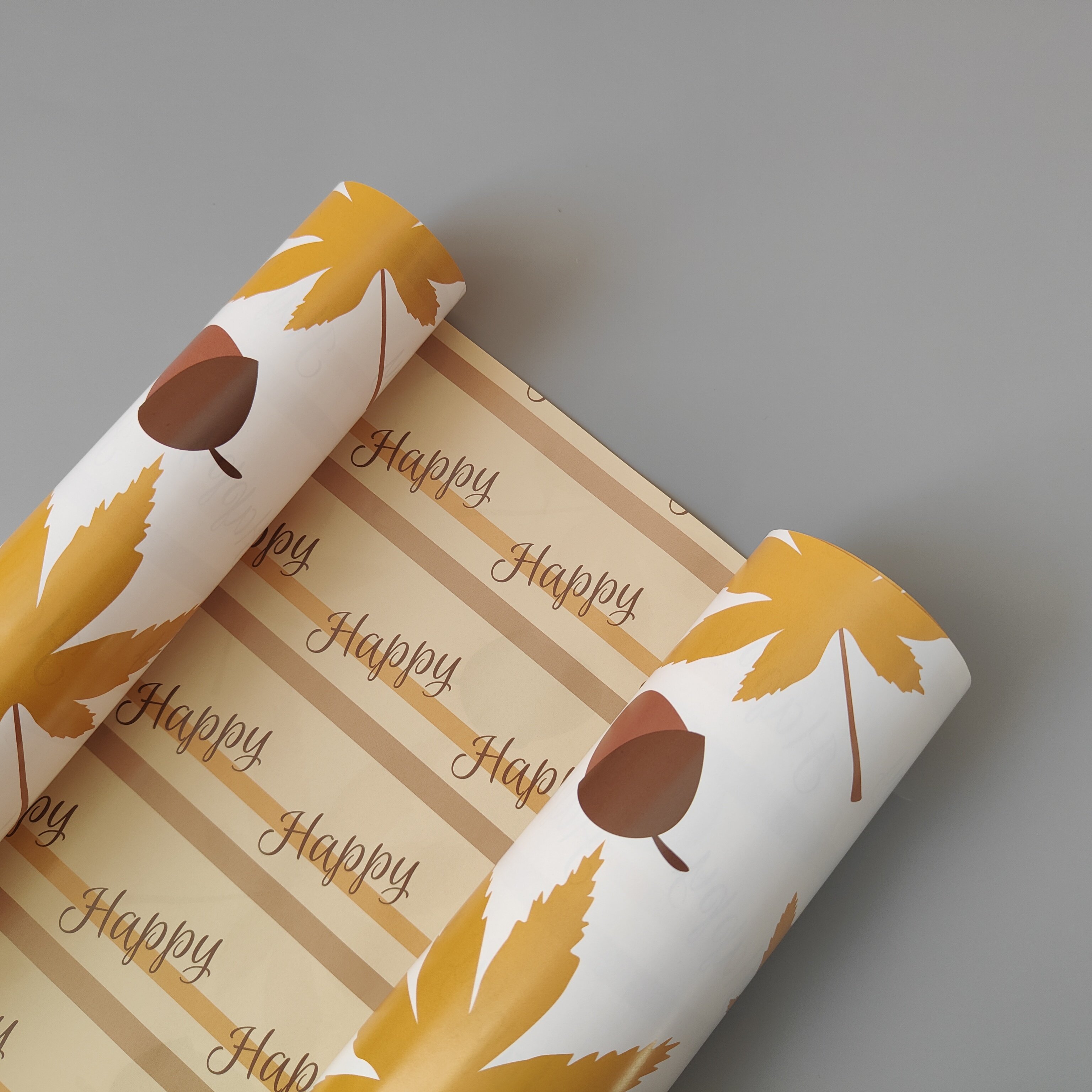 custom tissue paper gift wrapping paper with yellow packaging paper