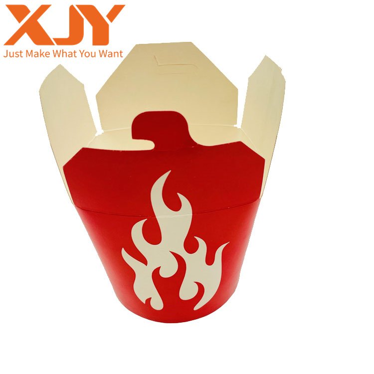 XJY Fried Chicken Dried Noodle Snack Chips Charcuterie Packages Take Away Fast Food takeout packing Paper Box