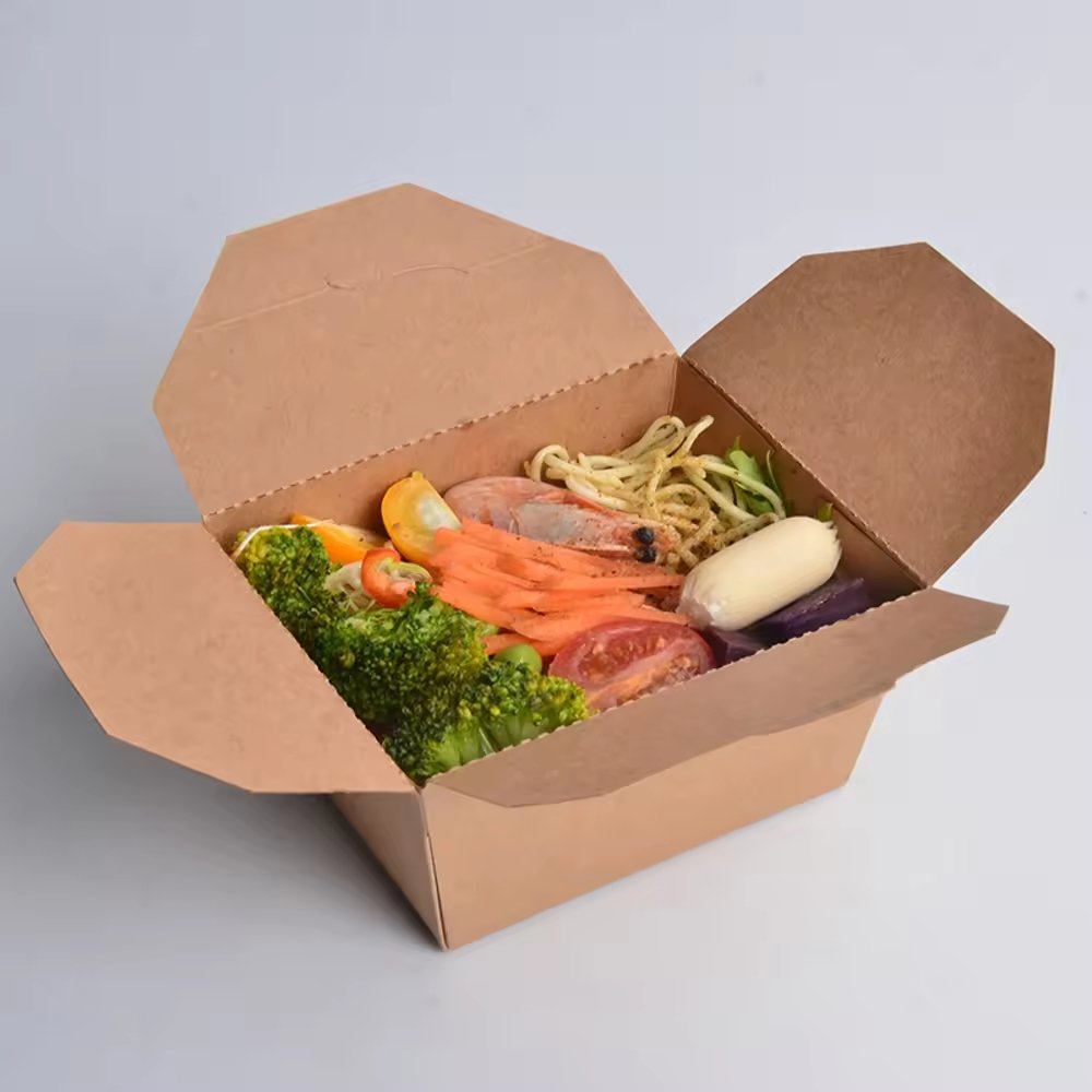 Disposable Customized Paper Food Boxes Paper Lunch Food Packaging Paper Container