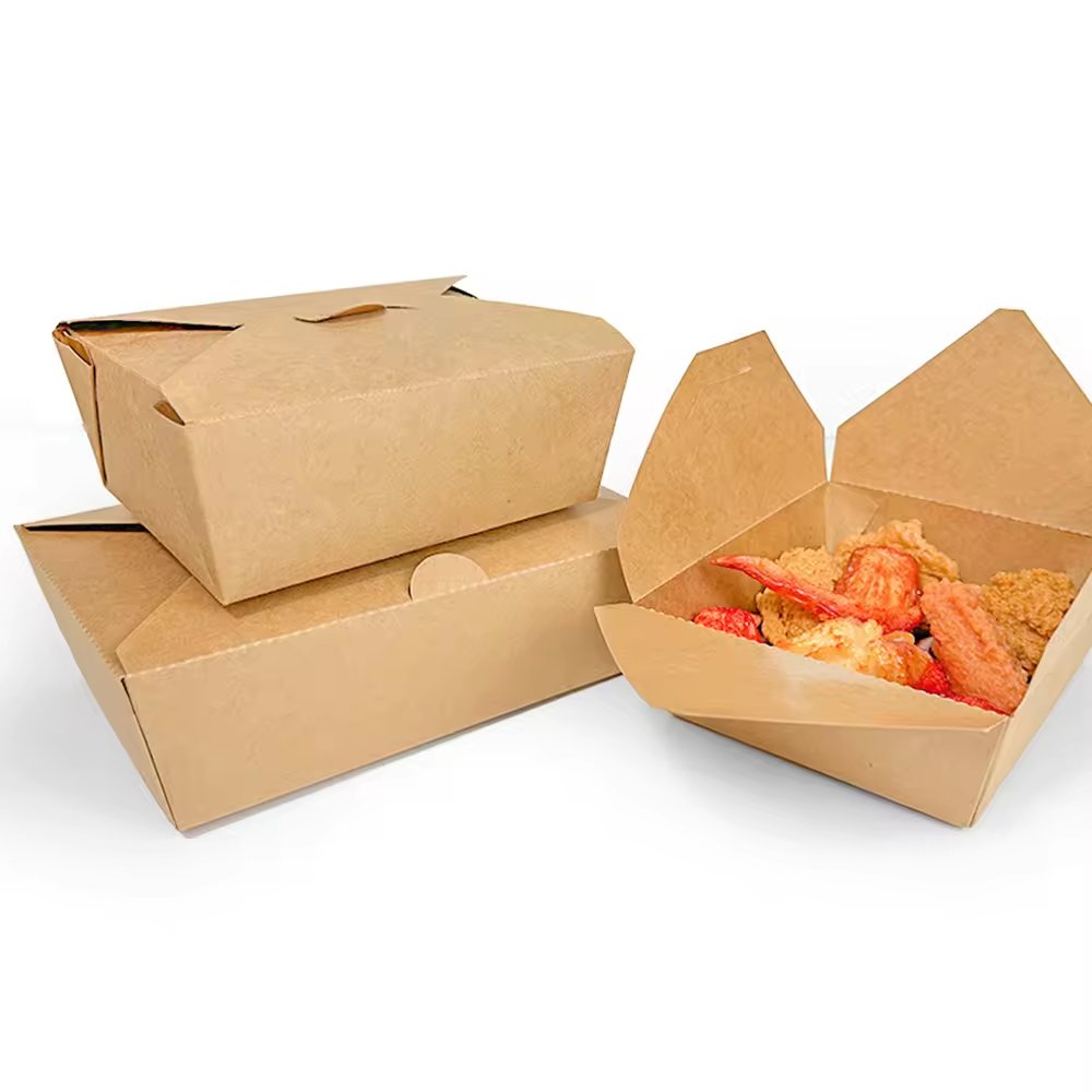 Disposable Customized Paper Food Boxes Paper Lunch Food Packaging Paper Container