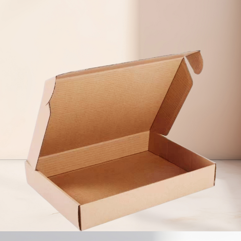 Custom Kraft Paper Corrugated Boxes For Apparel Clothes Packaging Matt Lamination Foil Specifications For Mailing & Shipping