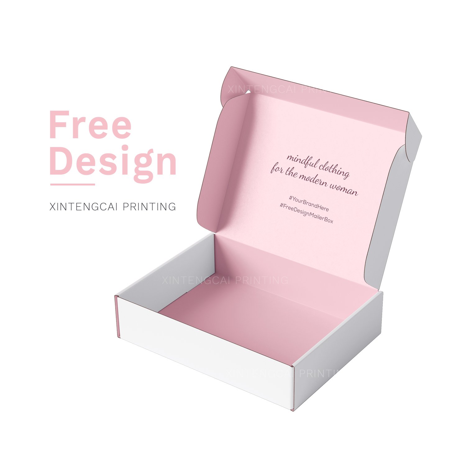 Wholesale Custom Logo Printed Corrugated Paper Packaging for Small Business Subscription Mailer Box Shipping Cardboard Gift Box