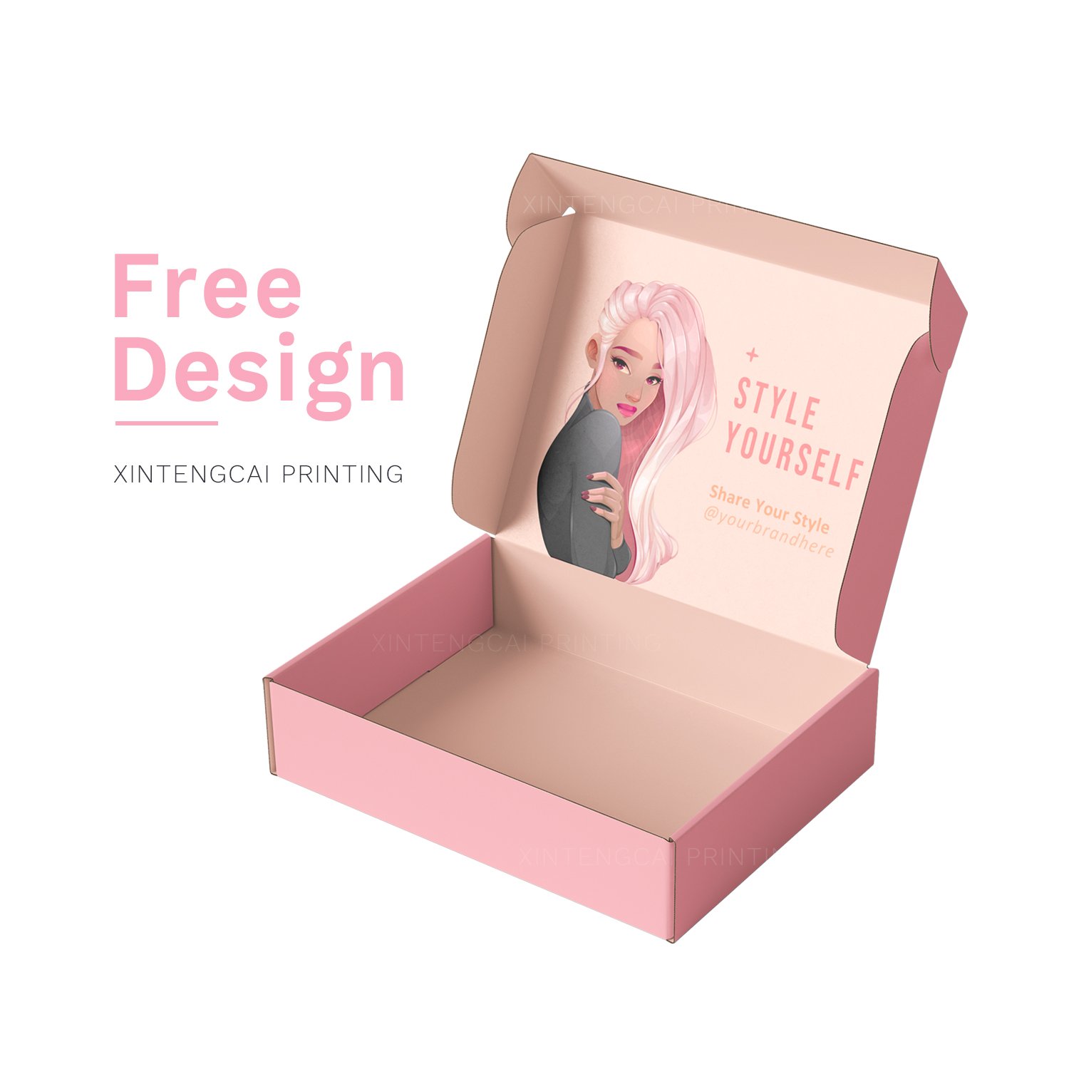 Wholesale Custom Logo Printed Corrugated Paper Packaging for Small Business Subscription Mailer Box Shipping Cardboard Gift Box