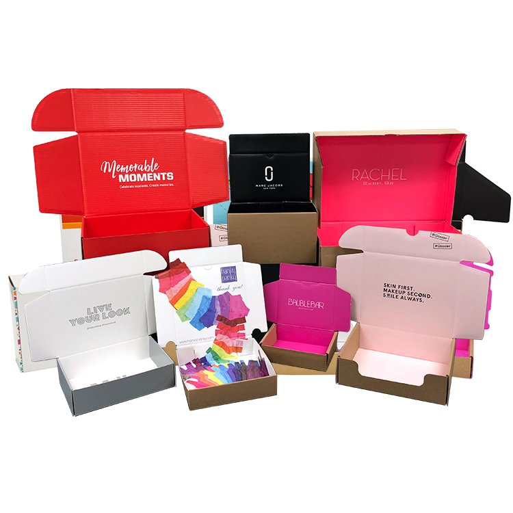 Wholesale Custom Logo Printed Corrugated Paper Packaging for Small Business Subscription Mailer Box Shipping Cardboard Gift Box