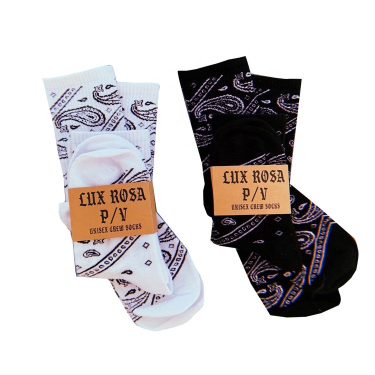 Recyclable brown kraft paper custom logo printed sock wrapping band sock packaging sleeve