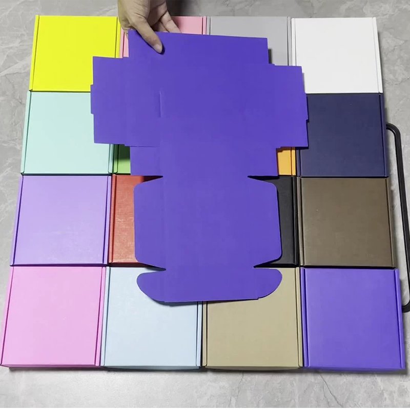 Custom Retail Logo Color Paper Mailing Product Box Printed Corrugated Folding Shipping Mailer Packaging Cardboard Box