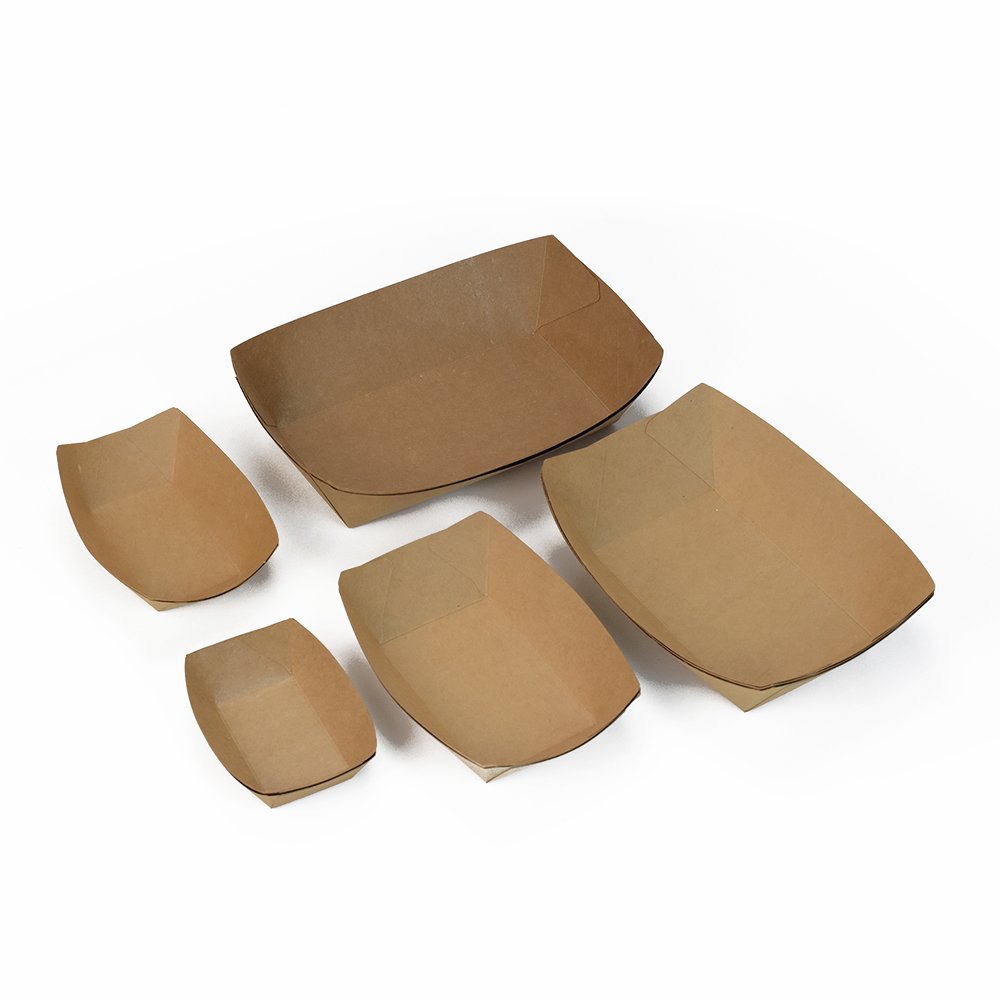 10oz/15oz/20oz Kraft Food Paper Packing Box French Fries Disposable Food & Beverage Packaging Custom Different Shape Accept