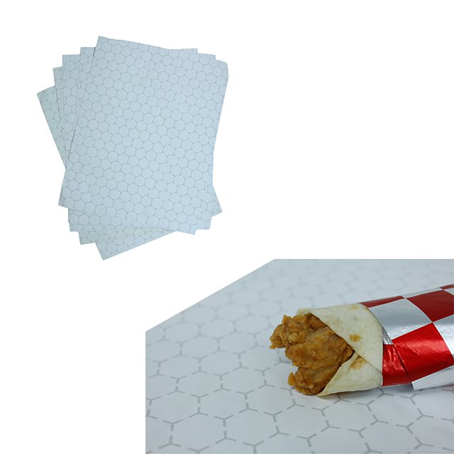 Direct Factory Sandwich Insulated Foil Wrapping Paper Burger Packaging Sheets