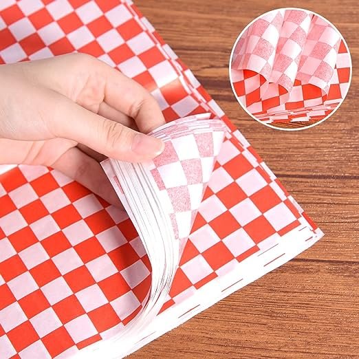 26*28cm sandwich burger wax wrap paper Custom hamburger food grade packaging paper