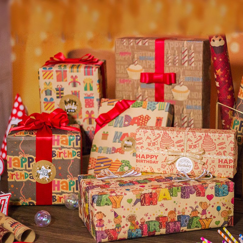 Custom Printed Logo size gift wrapping tissue paper custom gift wrapping paper packaging wrapping paper