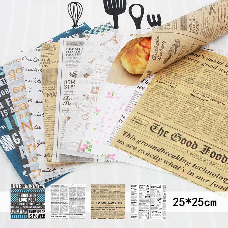 laminated foil grease proof packaging food wrapping paper for burger sandwich