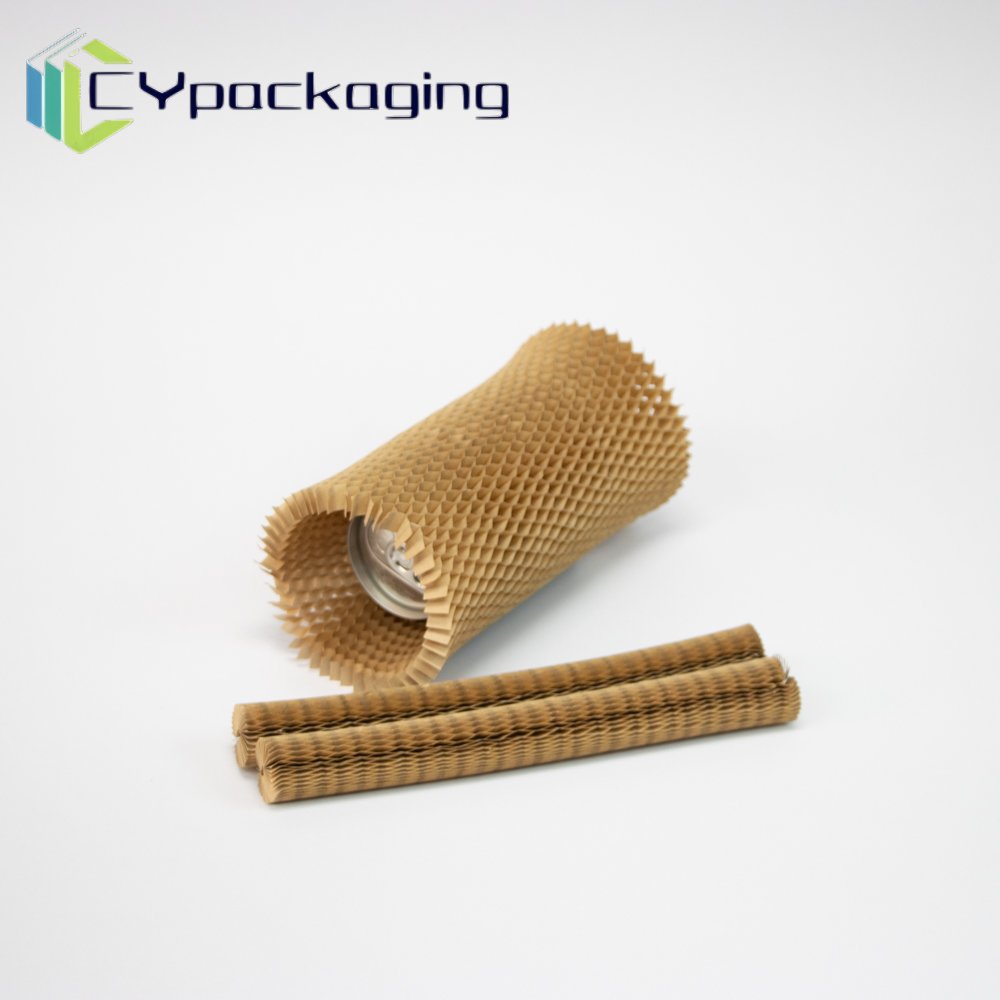Eco-Friendly Biodegradable Recyclable Kraft Paper Honeycomb Sleeve Customizable Protection for Fragile Goods