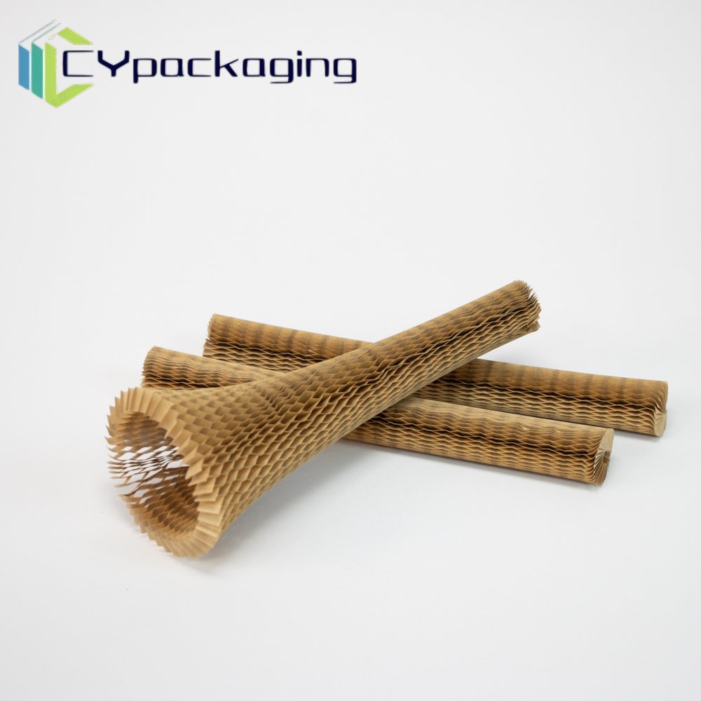 Eco-Friendly Biodegradable Recyclable Kraft Paper Honeycomb Sleeve Customizable Protection for Fragile Goods