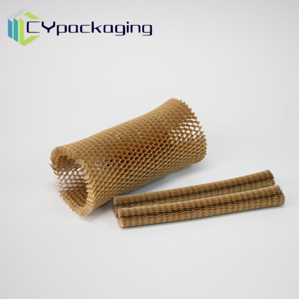 Eco-Friendly Biodegradable Recyclable Kraft Paper Honeycomb Sleeve Customizable Protection for Fragile Goods