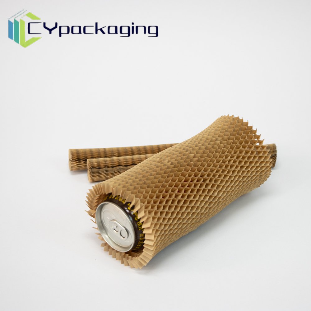 Eco-Friendly Biodegradable Recyclable Kraft Paper Honeycomb Sleeve Customizable Protection for Fragile Goods
