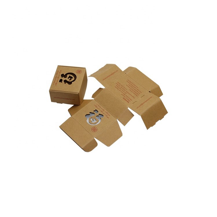 Custom Made High Quality Brown Kraft Paper Soap Small Packaging Boxes