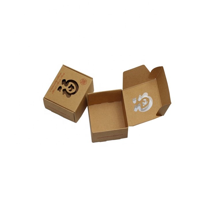 Custom Made High Quality Brown Kraft Paper Soap Small Packaging Boxes