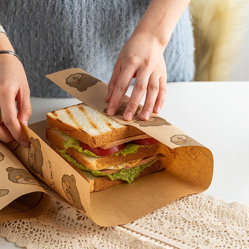 Custom Printed Deli Paper Burger Sandwich Food Wrapping Paper Suppliers