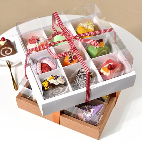 Window View snack Boxes Sweet Boxes Packaging in Paper Box Design