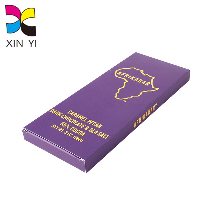 High quality handmade custom wholesale packaging chocolate bar box