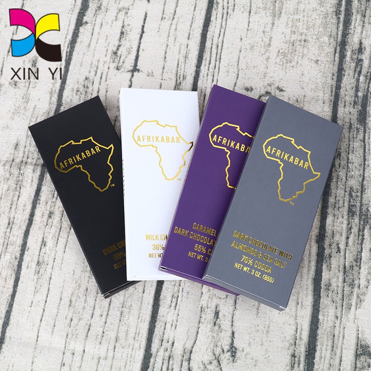 High quality handmade custom wholesale packaging chocolate bar box
