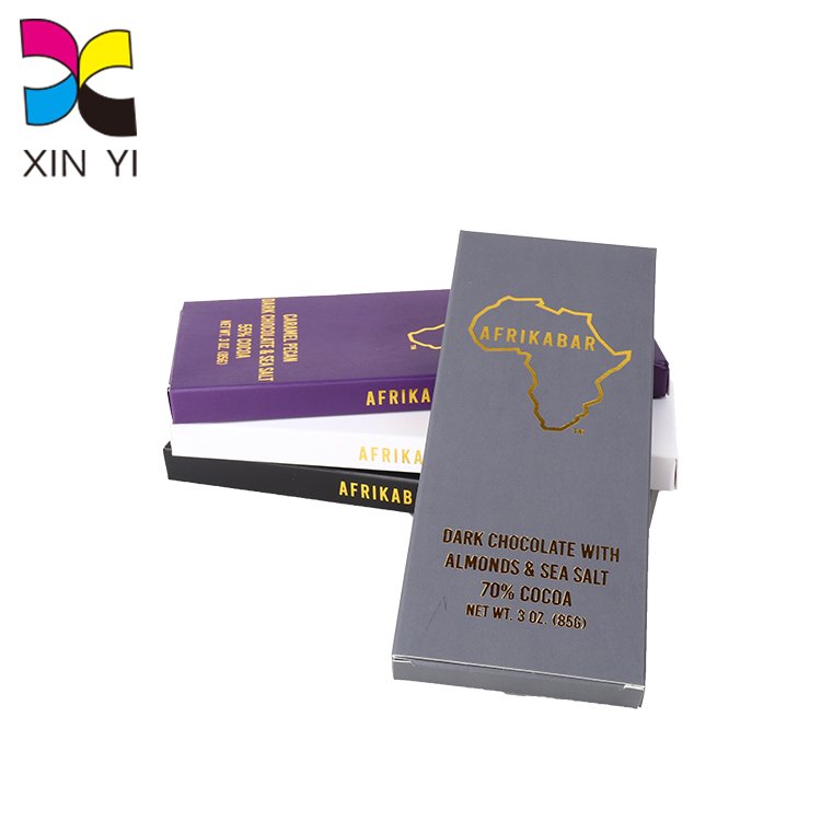 High quality handmade custom wholesale packaging chocolate bar box
