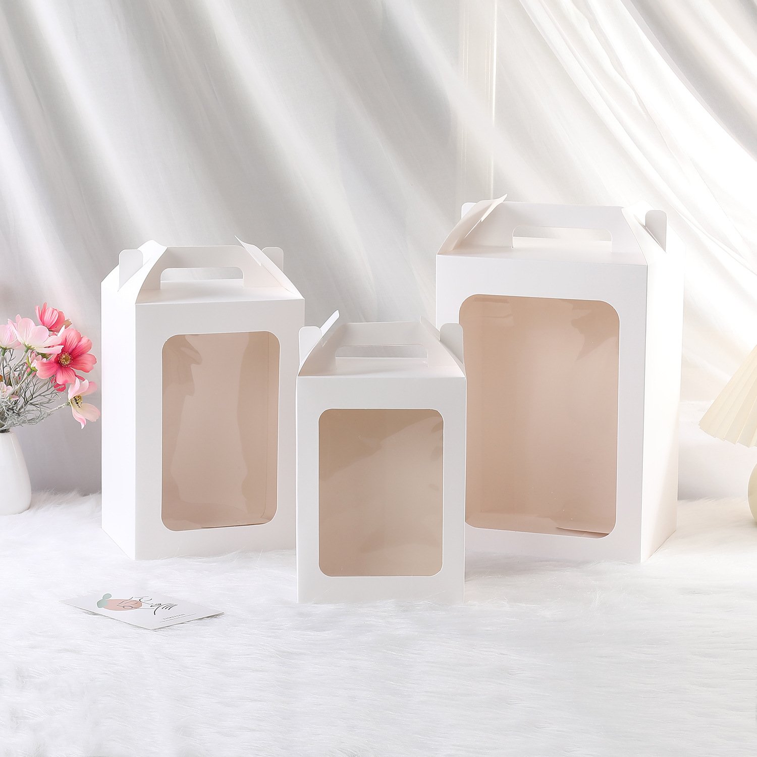 shipping mailer box cardboard folding shoes gift packaging custom paper cake box with handle corrugated bakery boxes with window