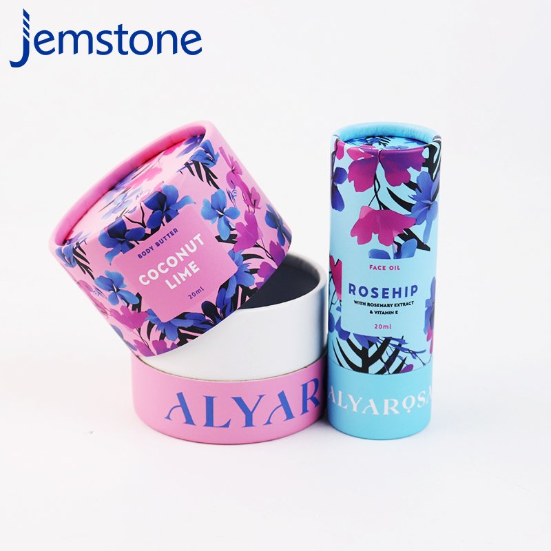 Personalosed Biodegradable Cardboard Cans Custom Printing Kraft Cosmetics Tube Containers And Packaging For Cosmetic Cream