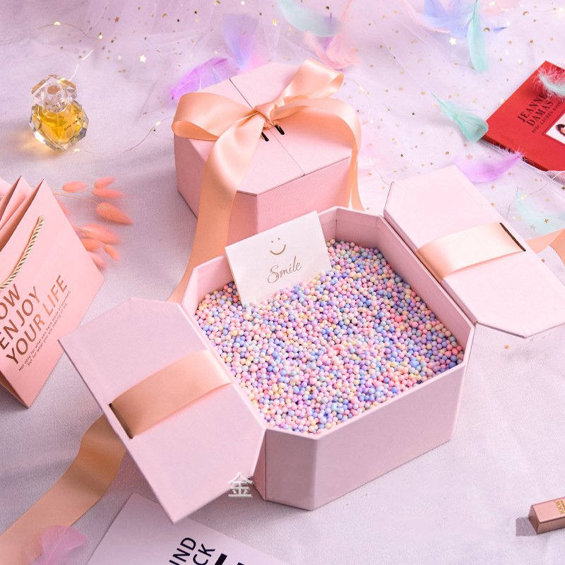 Wholesale Custom cardboard valentines day gift packaging box heart shaped with ribbon