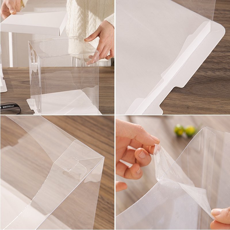 Wholesale Cheap 2022 Best Tall Clear Cake Box 4Inch 6Inch 8Inch 10Inch 12Inch 14Inch 16Inch Factory Price White Large Cake Boxes