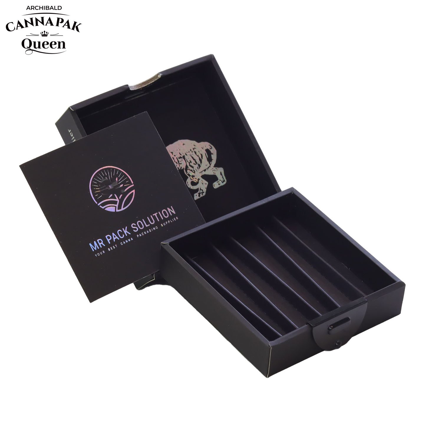 A Archibald Child Proof Box Pre Paper Roll Packaging Cigarette Box 5 Pack Smell Proof Cone Box With Child Resistant Button