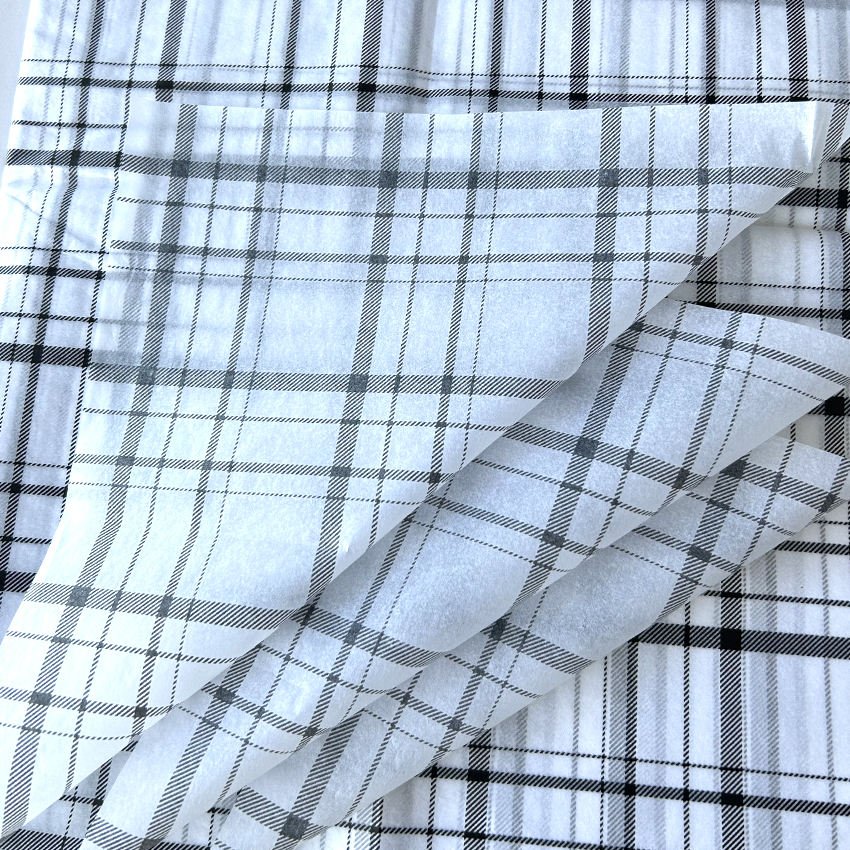 Custom Tissue Wrapping Paper Red Black Lattice Gift Wrapping Paper Shoe Clothes Checkered Tissue Paper