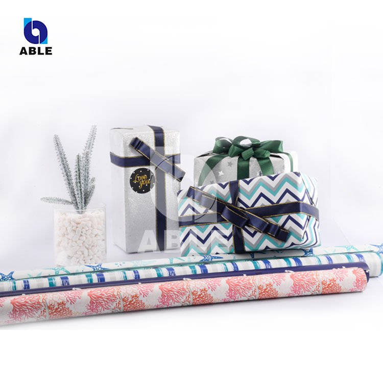 Factory Price China Wholesale Birthday, Christmas Gift Wrapping Paper Packaging Paper Roll