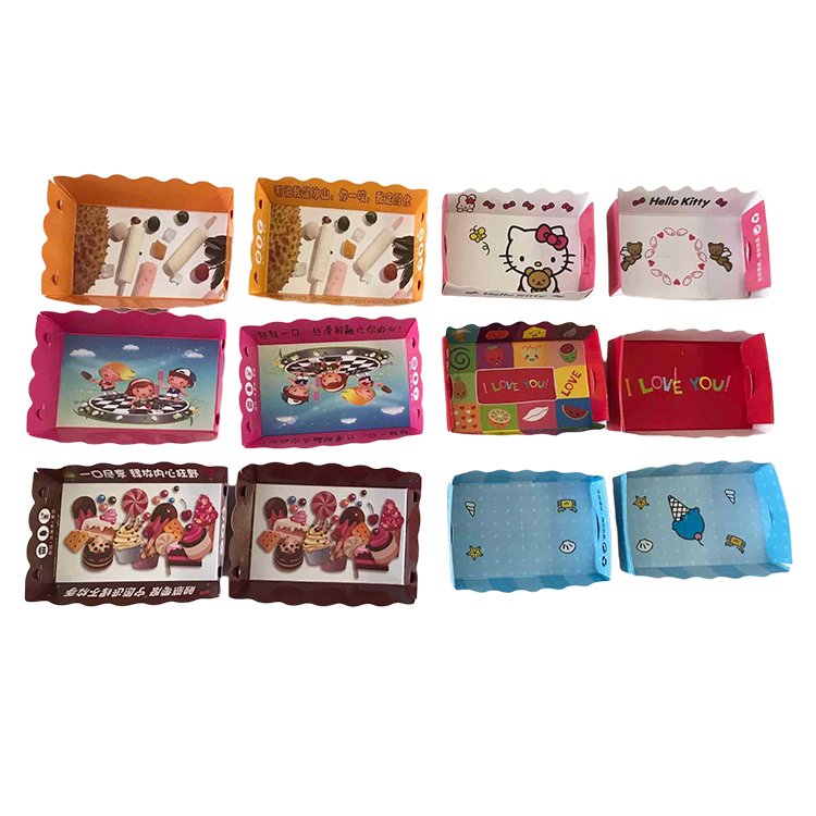 Popsicle Packaging Cone Anti-Drip Ring Paper Tray Ice Cream Popsicle Drip-proof Tray Box Paper Tray