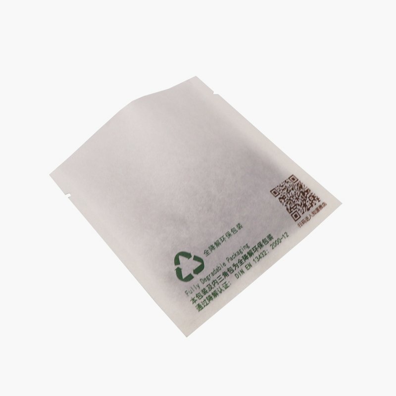 Wholesales Custom Printed Small Cotton Paper Food Package 3 Side Heat Sealing Bags Filter Tea Bag