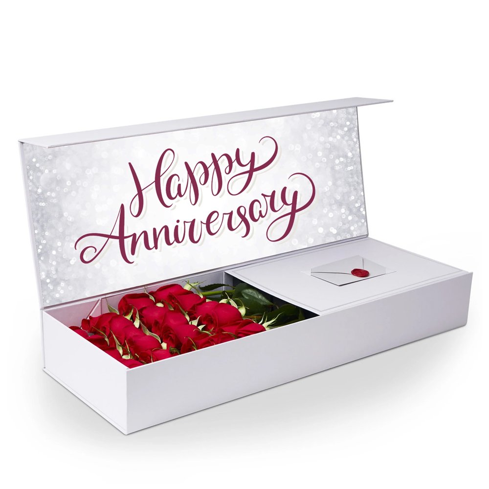 Custom logo magnetic flip flower gift packaging mom flower gift box luxury mom rose flower box with cards luxury mom box