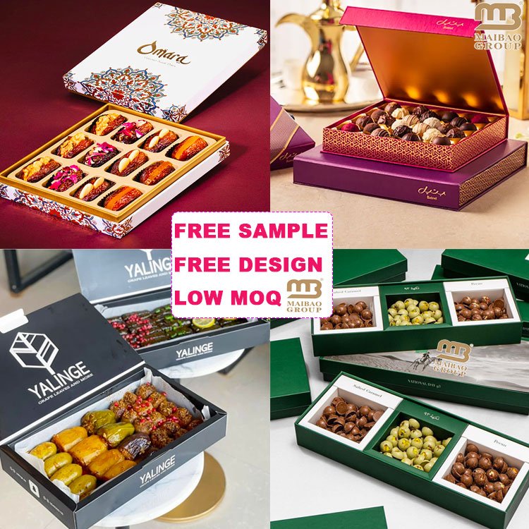 Wholesale Custom Logo Printed Luxury Cardboard Paper Gift Wrapping Bonbon Candy Dessert Sweet Truffle Packaging Chocolate Boxes