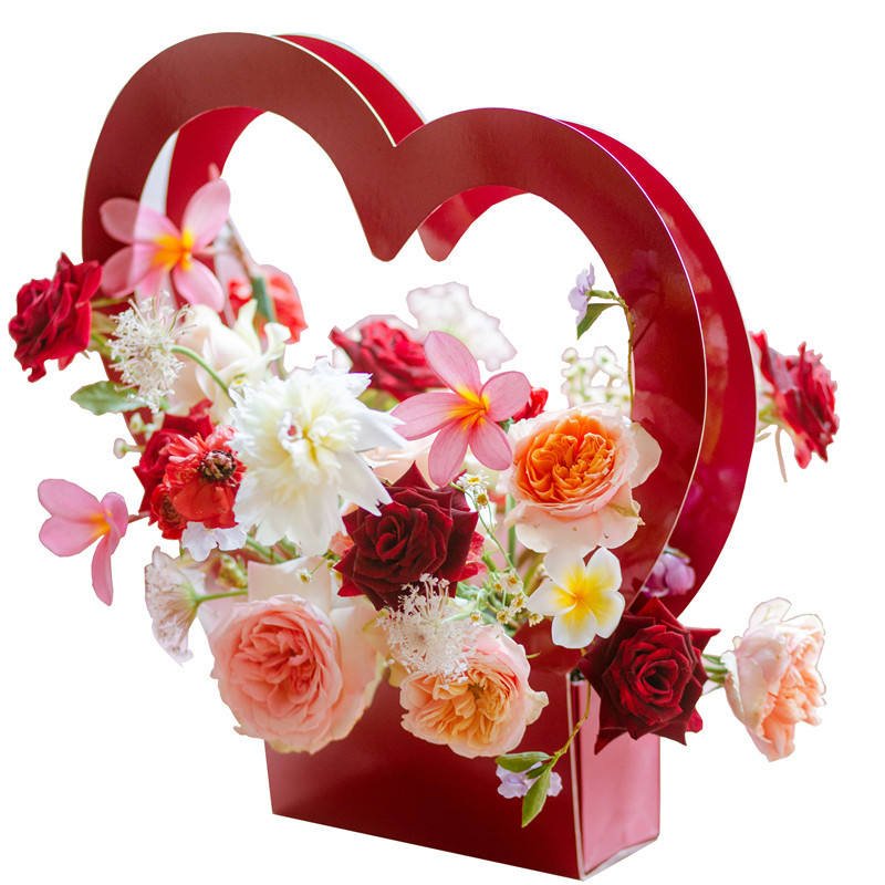 Heart Shaped Rose Boxes Flower Packaging Gift Box For Valentine Day Flower Box Packaging