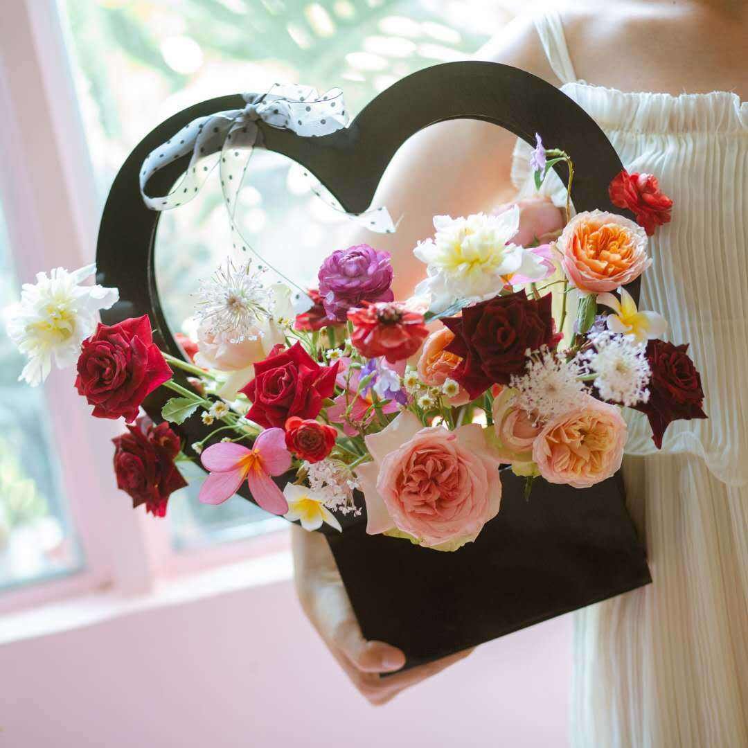 Heart Shaped Rose Boxes Flower Packaging Gift Box For Valentine Day Flower Box Packaging