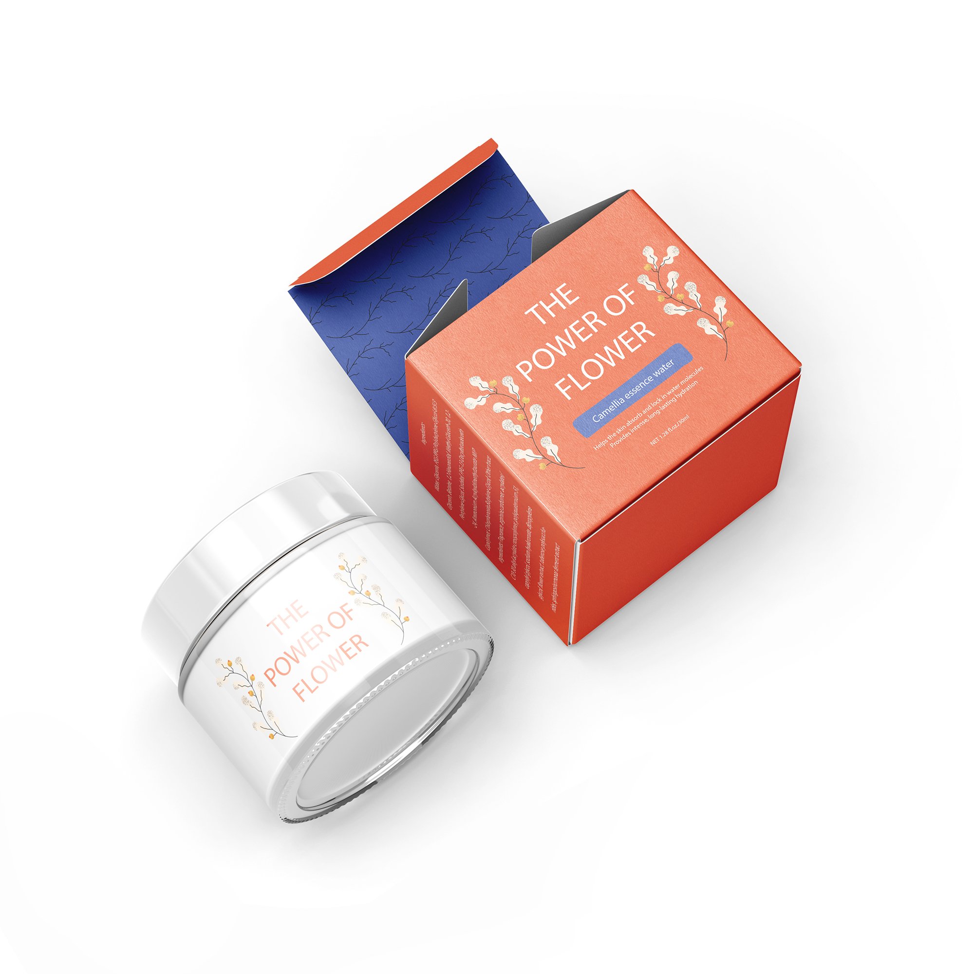 Coated Paper Packaging Box Skin Care Beauty Products Pack Cosmetic Serum Perfume Small Box Packaging Custom