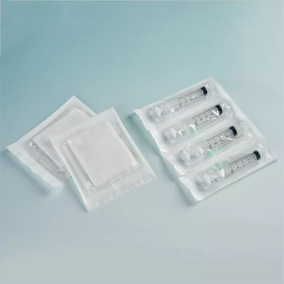 Disposable autoclave EO/steam Syringe Blister Packaging Medical Printed Original Paper Coated Paper for dental clinic/ hospital