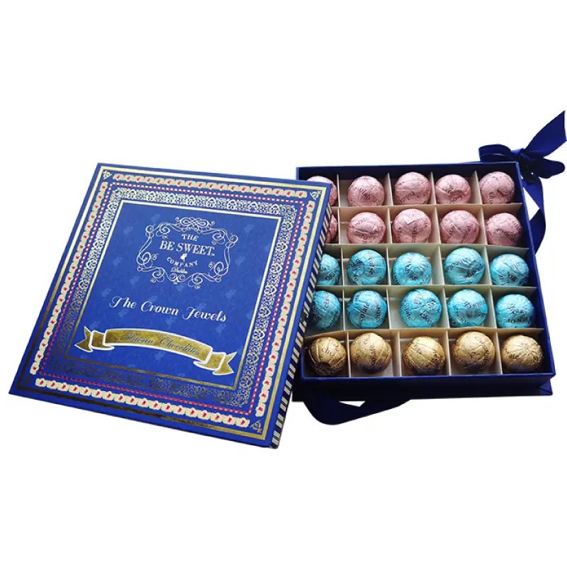 Custom Bonbon wedding Chocolate Round gift boxes for Flowers Packaging ribbon bows paper Box For Bar