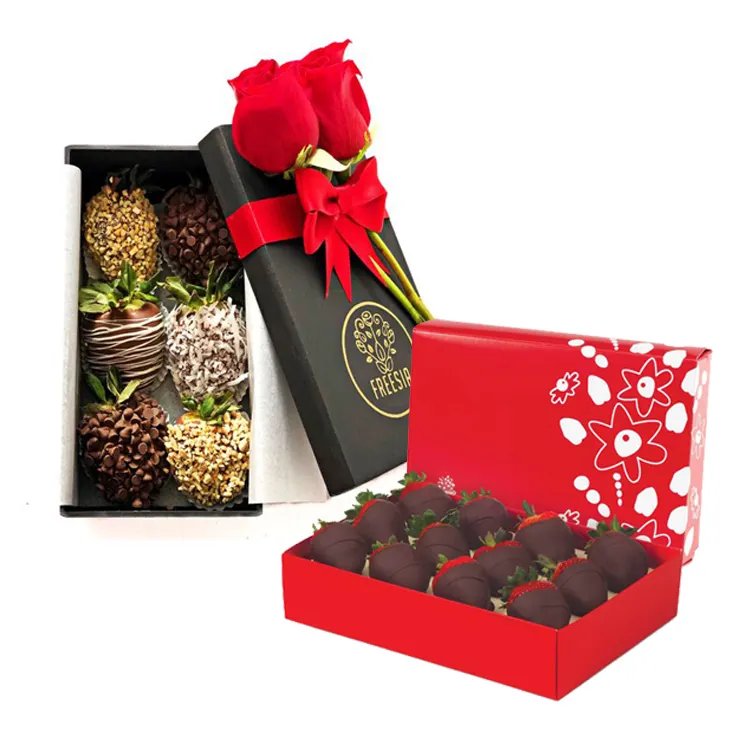 Custom Bonbon wedding Chocolate Round gift boxes for Flowers Packaging ribbon bows paper Box For Bar