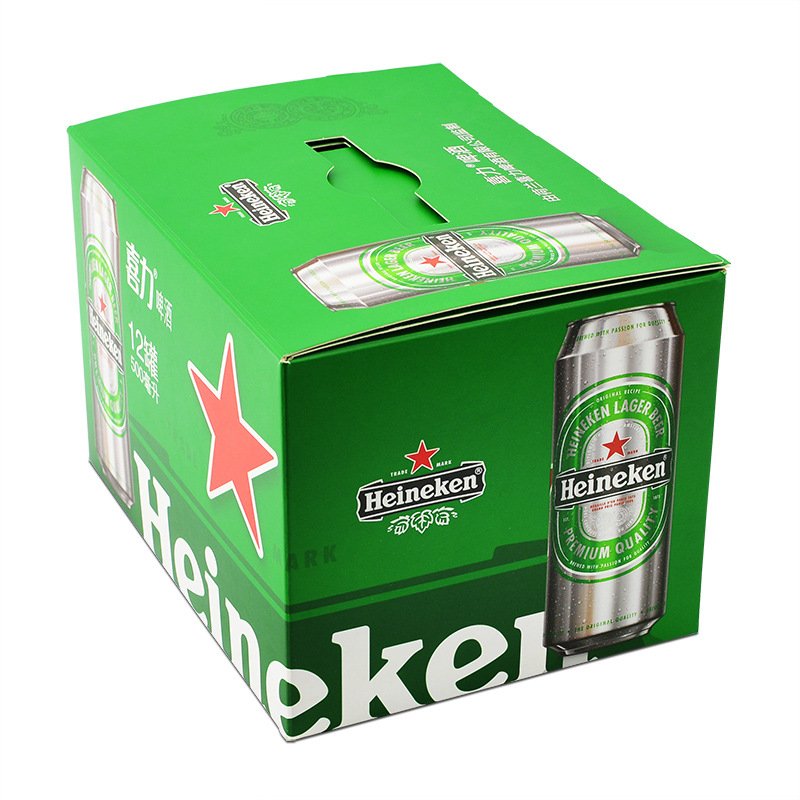 Reusable Corrugated Collapsible Cardboard Drink Juice Folding Portable Paper Box Portable Packaging Box Milk Carton Handle Boxes