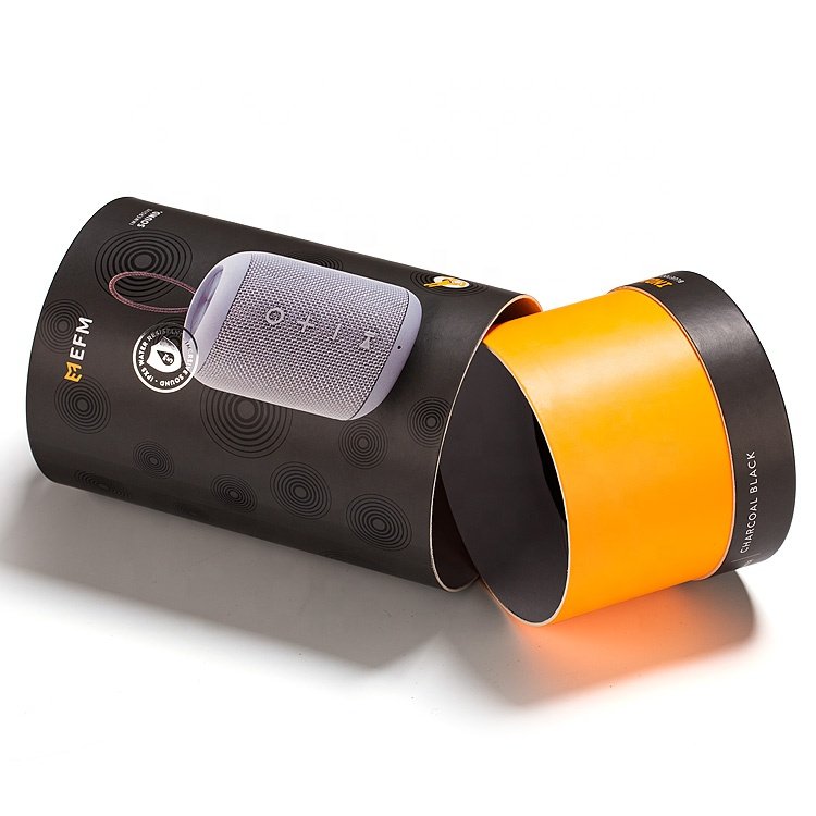 Electronic Industrial Use Bio-degradable Feature Wireless Earphone Speakers Paper Tube Packaging