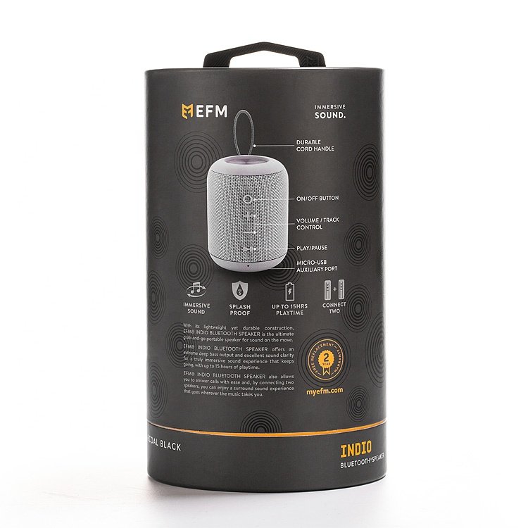 Electronic Industrial Use Bio-degradable Feature Wireless Earphone Speakers Paper Tube Packaging