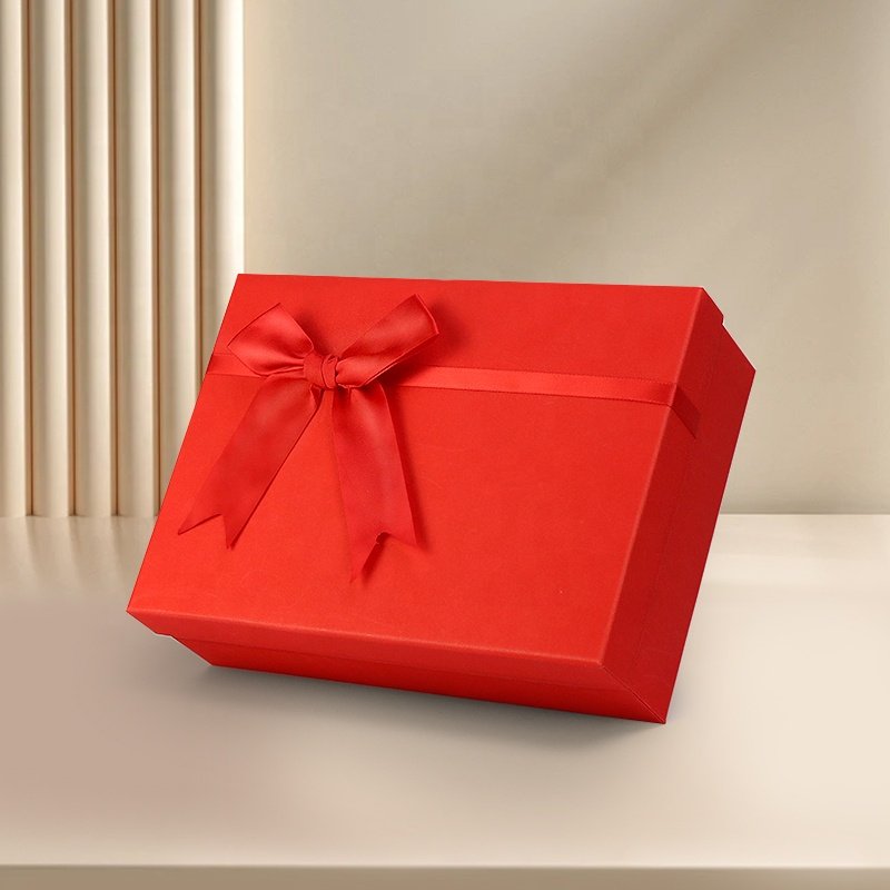 Custom Elegant Wrapping valentines day packaging boxes small business gift packing box with Ribbon
